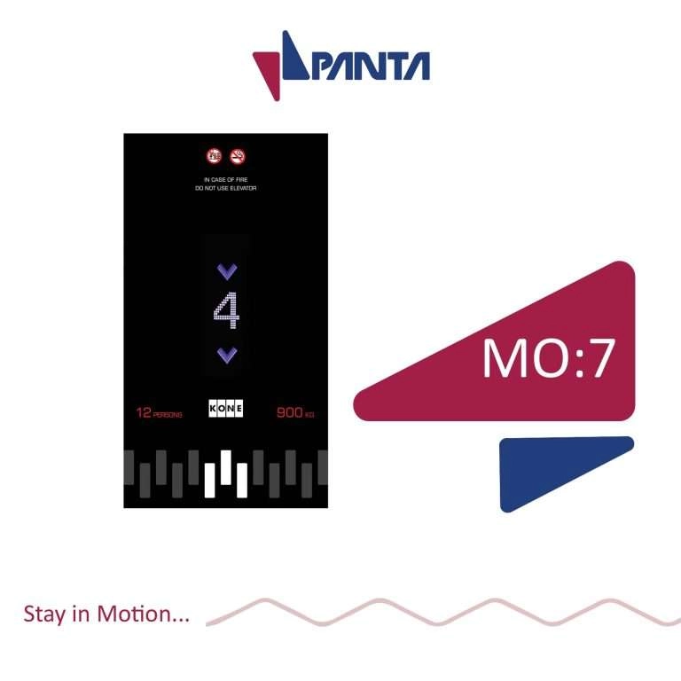 Display inside the elevator car, model MO:7
